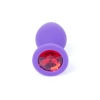 Silikonowy korek analny MyLove Toys fioletowy średni 8 cm