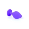 Silikonowy korek analny MyLove Toys fioletowy średni 8 cm