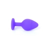 Silikonowy korek analny MyLove Toys fioletowy średni 8 cm