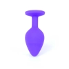 Silikonowy korek analny MyLove Toys fioletowy średni 8 cm