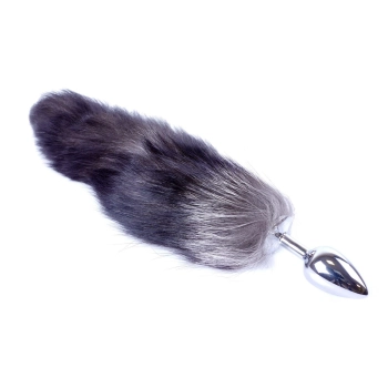 Korek analny z lisim ogonem B Series HeavyFun czarny XXL