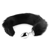 Korek analny z puszystym ogonem lisa HeavyFun czarny XL