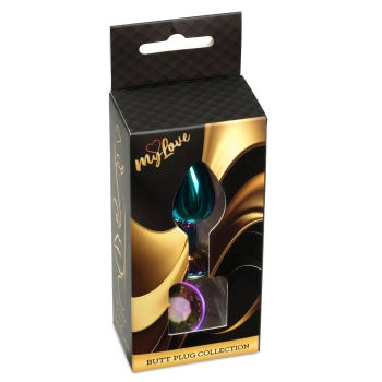 Korek analny ze stali nierdzewnej z diamencikiem MyLove Toys 7 cm