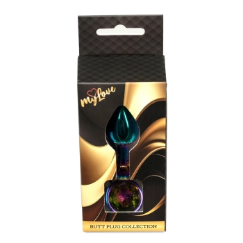 Korek analny ze stali nierdzewnej z diamencikiem MyLove Toys 7 cm