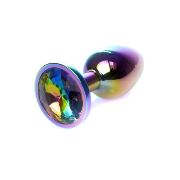 Korek analny ze stali nierdzewnej z diamencikiem MyLove Toys 7 cm
