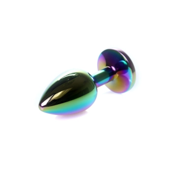 Korek analny ze stali nierdzewnej z diamencikiem MyLove Toys 7 cm