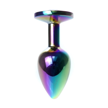 Korek analny ze stali nierdzewnej z diamencikiem MyLove Toys 7 cm