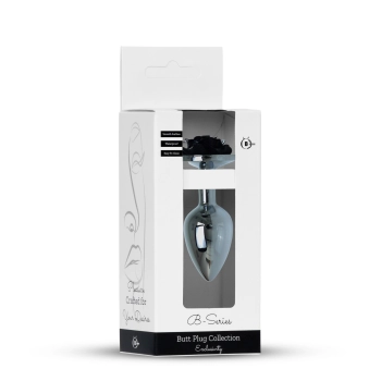 Plug-Jewellery Silver PLUG ROSE- Black