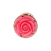 Korek analny z różą MyLove Toys różowy 7 cm