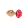 Korek analny z różą MyLove Toys różowy 7 cm