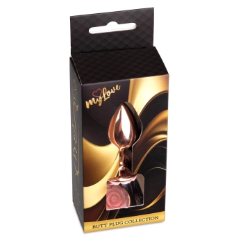 Biżuteria analna stalowa Rose Peach MyLove Toys 7 cm