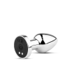 Metalowy korek analny wibrujący z pilotem B Series HeavyFun USB
