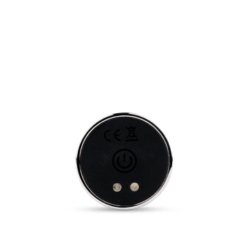 Metalowy korek analny wibrujący z pilotem B Series HeavyFun USB