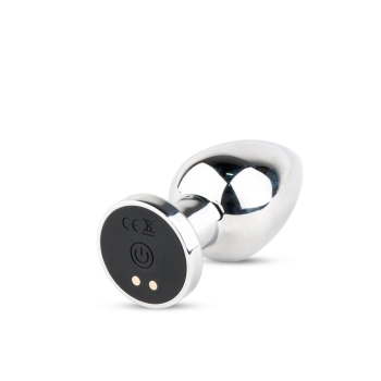 Wibrujący metalowy korek analny z pilotem USB M B Series HeavyFun