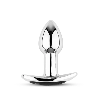 Metalowy wibrujący korek analny z pilotem B Series HeavyFun USB
