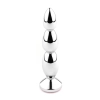 Długi metalowy korek analny z różowym kryształem HeavyFun 13,5 cm