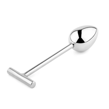 Korek analny stalowy nierdzewny HeavyFun z 5 końcówkami 16.5 cm
