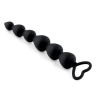 Kule analne silikonowe HeavyFun czarne serce 17 cm