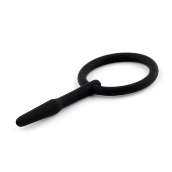 Silikonowy plug do penisa z kanałem HeavyFun 8,5 cm