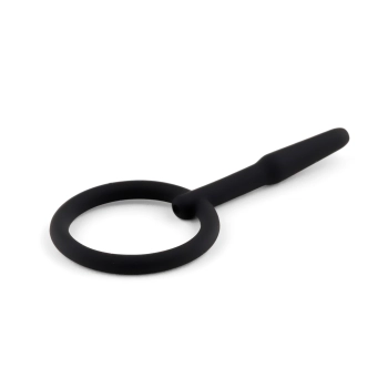 Silikonowy plug do penisa z kanałem HeavyFun 8,5 cm