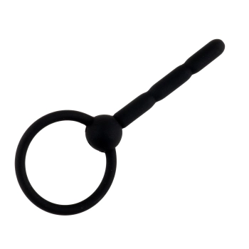 Silikonowy plug penisowy z kanałem HeavyFun 10,5 cm