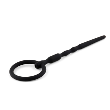 Silikonowy penis plug z kanałem B Series HeavyFun 13,5 cm