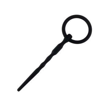 Silikonowy penis plug z kanałem B Series HeavyFun 13,5 cm