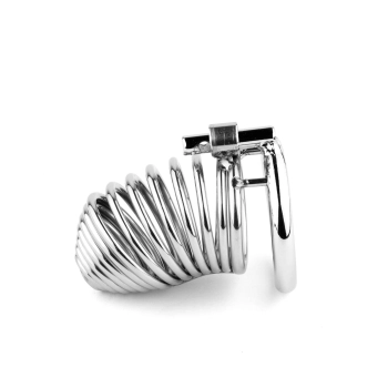 Stalowa spiralna klatka na penisa B Series HeavyFun 7,7 cm