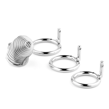 Stalowa spiralna klatka na penisa B Series HeavyFun 7,7 cm