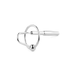 Metalowy plug do cewki ze stali nierdzewnej z pierścieniem 8 cm