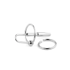 Metalowy plug do cewki z pierścieniem stal nierdzewna 8 cm HeavyFun