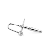 Metalowy plug do cewki z pierścieniem stal nierdzewna 8 cm HeavyFun