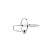 Metalowy plug do cewki z pierścieniem stal nierdzewna 8 cm HeavyFun