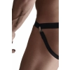 Jockstrap męski Regnes Fetish Planet z metalowym kółkiem czarny S/M