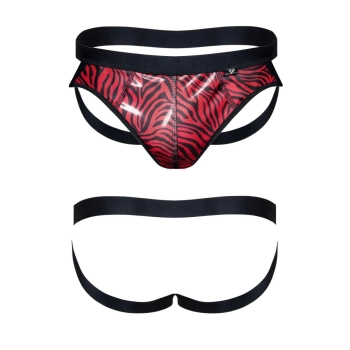 Majtki jockstrap Regnes Fetish Planet zebra M