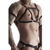 Komplet męski z gumek Regnes Fetish Planet czarny XXL XXXL