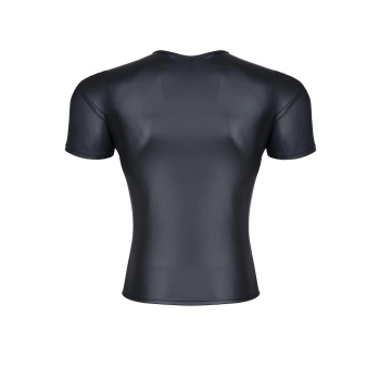 Męski t-shirt z wetlooka w serek Regnes Fetish Planet XL