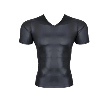 Męski t-shirt z wetlooka w serek Regnes Fetish Planet XL