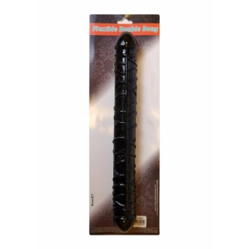 Dildo-Flexible Double Dong - Black