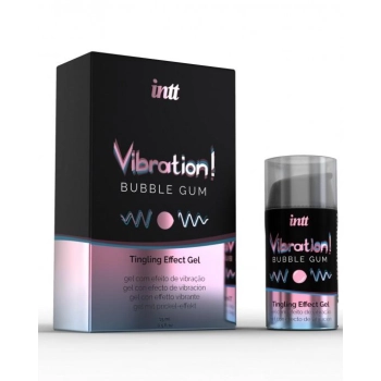 Żel wibrujący smak guma balonowa Intt 15 ml