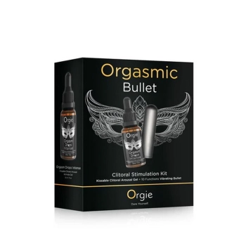 Zestaw Orgie Orgasmic Bullet mini wibrator 10 trybów z żelem