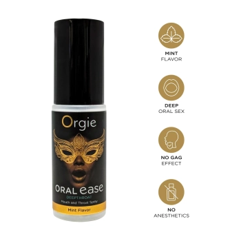 Spray miętowy do głębokiego gardła Orgie Oral Ease Deepthroat
