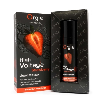 Wibrujący Żel Intymny Orgie High Voltage Truskawkowy 15ml