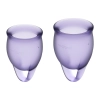 Kubeczki menstruacyjne Satisfyer Feel Confident liliowy 15 ml 20 ml