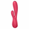 Wibrator króliczek Satisfyer Mono Flex czerwony z aplikacją