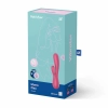 Wibrator króliczek Satisfyer Mono Flex czerwony z aplikacją