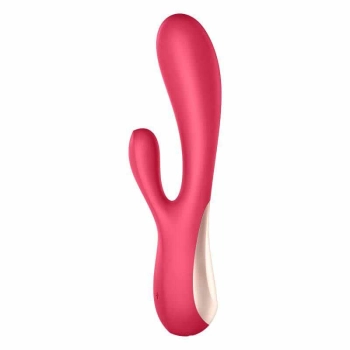 Wibrator króliczek Satisfyer Mono Flex czerwony z aplikacją