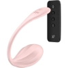 Jajko wibrujące prążkowane Satisfyer Ribbed Petal różowe USB z aplikacją
