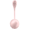 Jajko wibrujące prążkowane Satisfyer Ribbed Petal różowe USB z aplikacją