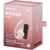 Jajko wibrujące prążkowane Satisfyer Ribbed Petal różowe USB z aplikacją